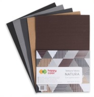 Vlnitá lepenka NATURA, A4, 5 listov, 5 brúsených pl