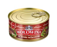 HOVÄDZIE MÄSO VO VLASTNEJ OMÁČKE PREMIUM EvraMeat 300g