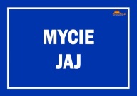 Nie 60 VÝSTRAŽNÁ TABUĽKA UMÝVANIE VAJEC (modrá).