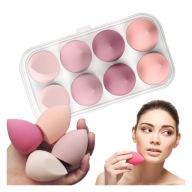 Hubky na make-up Blender cut, veľká krabica, sada 8 kusov, ružové