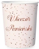 Papierové poháre na slepačiu párty, 6 kusov