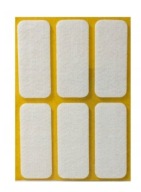 SAMOLEPIACA PODLOŽKA PLSTENÁ 25x60 BIELA ​​PODLOŽKA PLSTENÁ 6 ks.