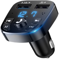 FM BLUETOOTH VYSIELAČ USB 3.1A QC 3.0 NABÍJAČKA