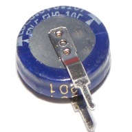 Kondenzátor so zlatým uzáverom 0,1F 5V5 zvislý 10,5x5mm