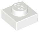 LEGO PLATE 3024 1x1 biela NOVINKA (1g) 1 ks.