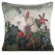 Dekoratívna obliečka na vankúš 45x45 Velvet s kvetmi Velvet 106