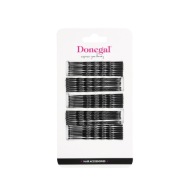 Donegal Black kovové sponky do vlasov, dĺžka 7 cm, 40 ks.