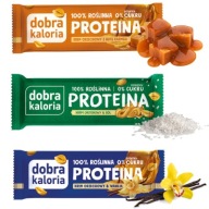 Proteínová tyčinka bez cukru GOOD CALORIE MIX chuti