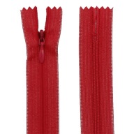 Zipsy KRYTÉ 20cm ČERVENÉ 1 ks.