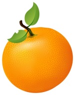 NÁLEPKA NA OKNO NÁBYTOK ZRKADLO ORANŽOVÉ OVOC
