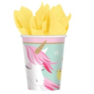Papierové poháre Magic Unicorn 250 ml, 8 ks.