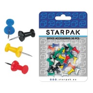 ŠPIČKY NA DOSKU 30 kusov STARPAK farebné ŠPIČKY