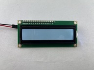 LCD DISPLEJ 1602 2x16 HD44780 I2C CONVERTER čierne znaky / biele pozadie