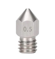 Náhradná dýza MK8 Oceľ 0,5 mm 1,75 mm M6 Ender
