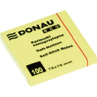 Karty Donau 76x76mm (1x100) eko žltá