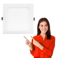 LED stropné svietidlo DONA štvorcové pt neutrálne 15W stropné LED svietidlo Plafon