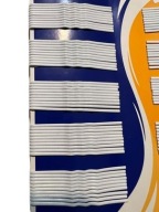 Biele sponky do vlasov, 10 kusov, 5,5 cm