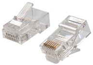 RJ45 UTP zástrčka cat6 drôt - 10 ks