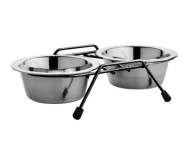 DVE MISKY NA STOJANKU, 2x0,45L VÝBORNÁ CENA!