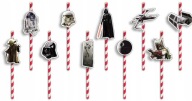 NARODENINOVÉ SLAMKY s POSTAVIČKAMI - STAR WARS MOVIES - 8 ks.