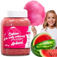 Farebný CUKOR NA PLÁVANIE CUKROVINY 400g RUŽOVÝ VODOVÝ MELÓN