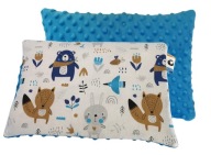 Vankúš plochý MINKY + bavlna 30/40cm pre deti 0+ VEĽKÉ VZORY
