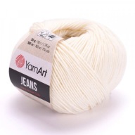 Krémová priadza YarnArt Jeans 03