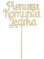 TOPPER 30x17cm s iniciálami, vlastný nápis COMMUNION