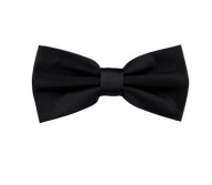 Elegantný chlapčenský motýlik čiernej farby