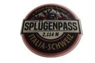 NÁLEPKA SPLUGENPASS ITALIA PASSO DELLO NÁLEPKA 6,6 x 6,6 cm KOLEKCIA