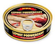 M&K údené šproty v paradajkovej omáčke 160g