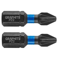 Nárazové bity PZ2 x 25 mm 2 ks. GRAFIT 56H504