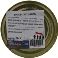 Vojenská bravčová masť so škvarkami, vojenská 300 z konzervy