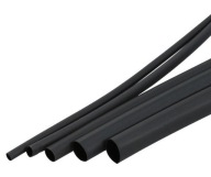 ZMRŠŤOVACIA TUBA ČIERNA 2,5 mm / 1,25 mm 5m