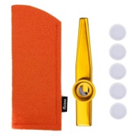 Zlaté KAZOO Oranžové POUZDRA + MEMBRÁNA - Ideálne pre hudobníkov!