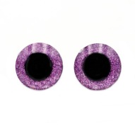GLITTER FIALOVÉ MASKOT OČI 20 mm