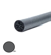 Porézna šnúra z EPDM penovej gumy, priemer 4 mm
