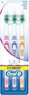 Z NEMECKA Oral-B Classic Care 1 2 3 Stredná zubná kefka 3 ks.