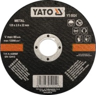 KOVOVÉ REZNÉ KOTOUČE 125X2,5X22 YATO