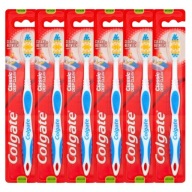Colgate Classic Deep Clean zubná kefka Medium Medium 6 ks