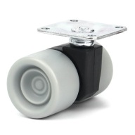 Dvojité nábytkové koliesko na SKATEBOARD, otočné, priemer 38mm
