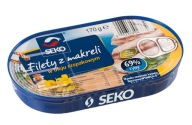 MAKERELOVÉ FILETKY V OLEJU, rybia konzerva Seko 170g
