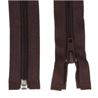 ŠPIRÁLOVÝ Zips #5 - 70 CM - TMAVO HNEDÁ