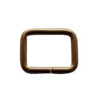 Rám kovový drôt 4mm široký 25mm St. Gold 10ks