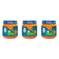 GERBER Večera mrkva 125 G x 3 kusy