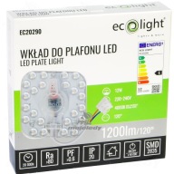 Doštičková žiarovková vložka SMD LED stropné svietidlo 12W + NW 4000K napájací zdroj s magnetmi