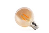 Edison LED žiarovka 4W G80 E27 2300K teplá jantárová