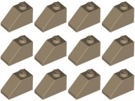 LEGO 3040 DRÁŽKOVÁ DLAŽDICA 2x1 piesková ci (9g) 12ks