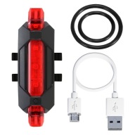 Lampa na bicykel, LED zadná baterka, silné USB osvetlenie
