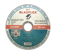 KOVOVÉ REZNÉ KOTÚČE 125x1 SILNÝ BLAUFLEX KORUND NA KOV